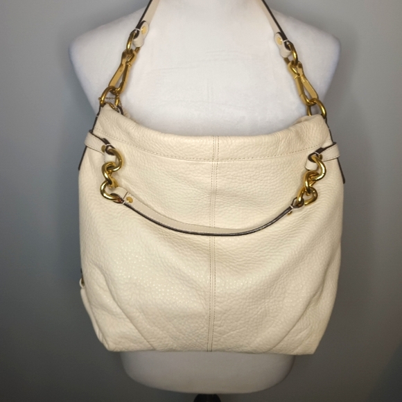 Coach Brooke Ivory with Gold Hardware Convertible Shoulder Bag D1176- F17165 - Picture 1 of 5